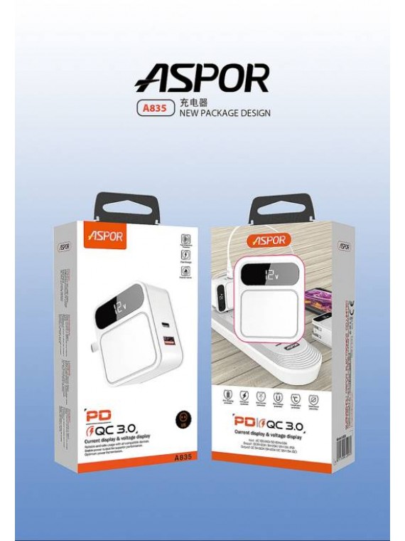 ASPOR A835 PD QC3.0 Fast Charger