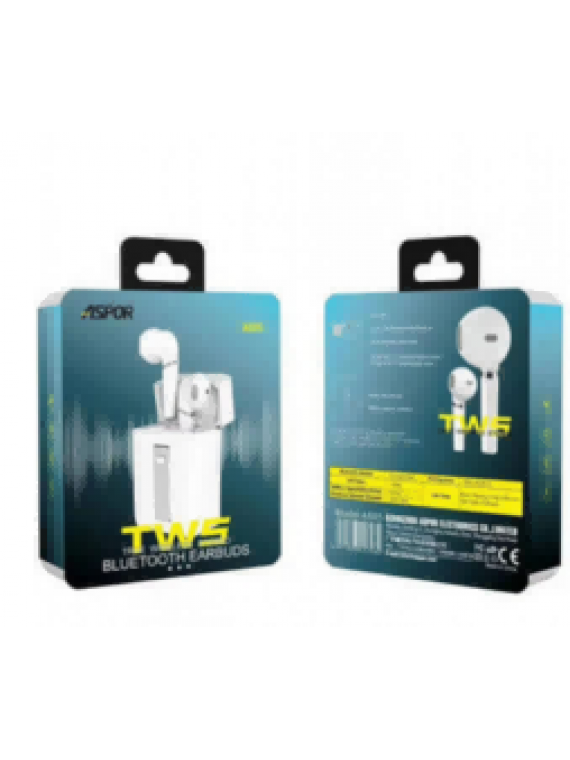 ASPOR A605 TWS EARBUDS White