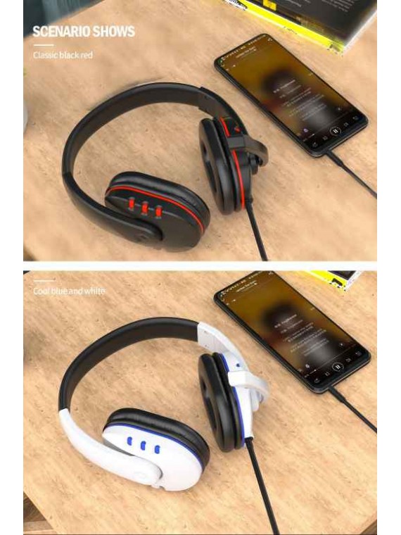 ASPOR A216 GAMING HEADPHONE AUX 3.5MM BLACK