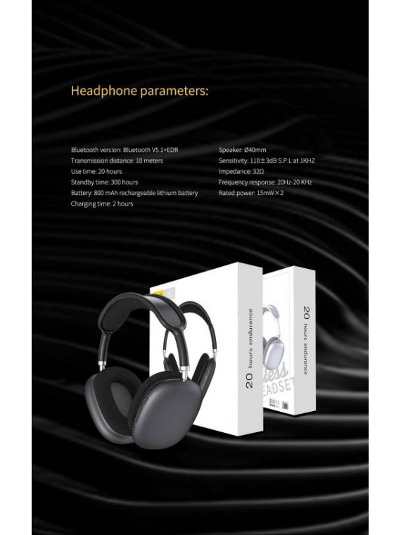ASPOR A618 5.0 WIRELESS BLUETOOTH HEADSET WHITE