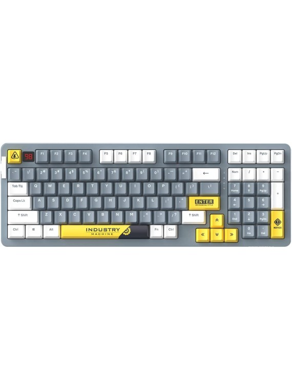 Dareu A98 Gaming Mechanical Keyboard 2.4g Wireless Bluetooth Office PBT GRAY
