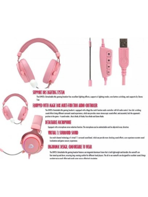 DAREU EH925s GAMING HEADSET PINK