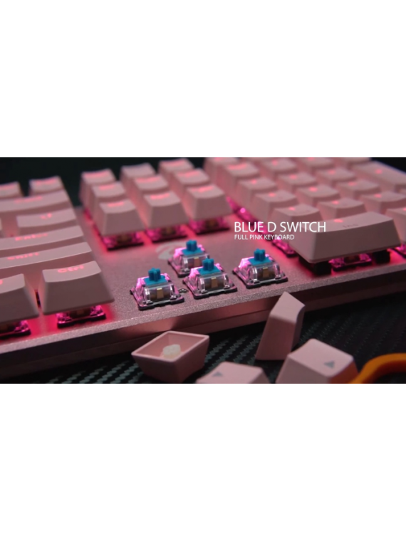 Dareu EK810 Wired Mechanical Keyboard Desktop Office Gaming Pink