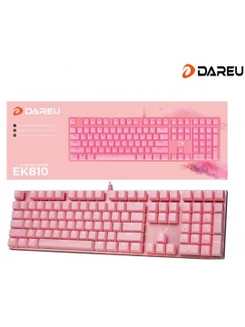 Dareu EK810 Wired Mechanical Keyboard Desktop Office Gaming Pink
