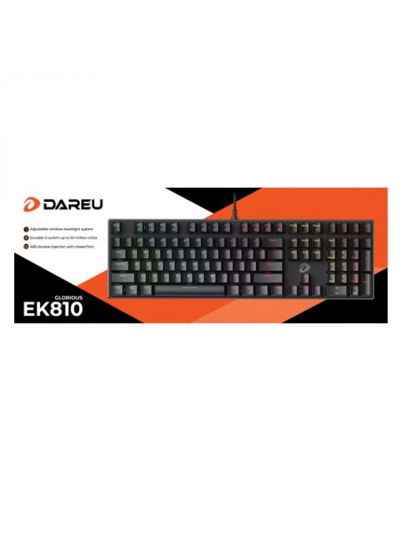 DAREU EK810 WIRED MECHANICAL KEYBOARD DESKTOP OFFICE GAMING BLACK