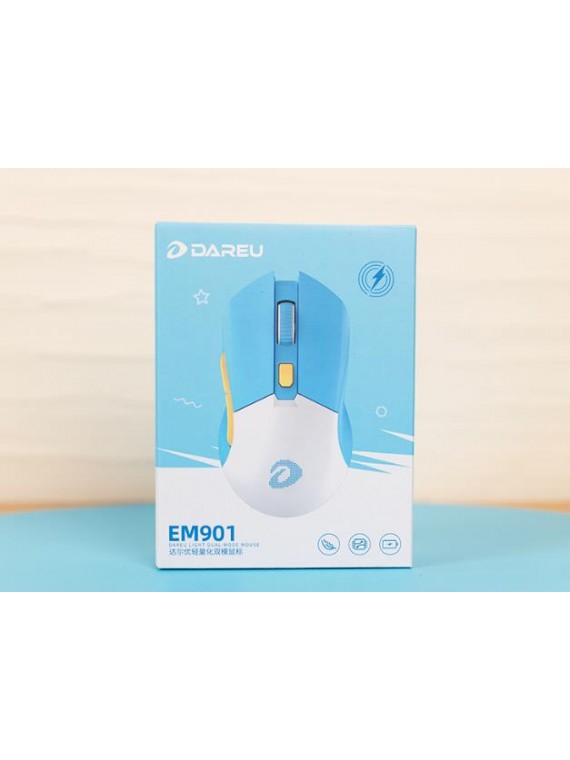 DAREU EM901 WIRED GAMING MOUSE LIGHTWEIGHT BLUE