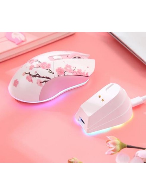 DAREU EM901 SAKURA WIRED GAMING MOUSE LIGHTWEIGHT PINK