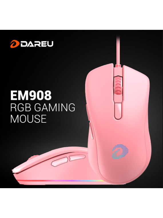 DAREU EM908 PHANTOM VERSION MOUSE RGB PINK