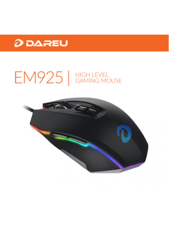DAREU EM925 WIRED RGB GAMING MOUSE BLACK