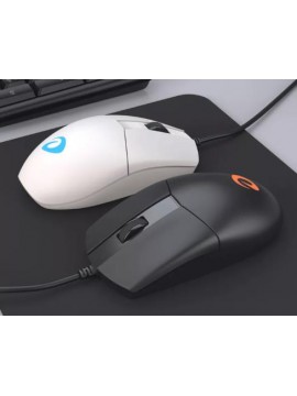 DAREU LM130 VIGOR SERIES OPTICAL WIRED OFFICE AND GAMING MOUSE WHITE