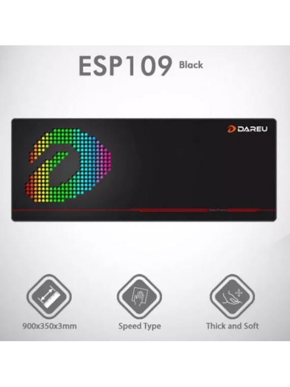 DAREU ESP109 EXTENDED MOUSEPAD BLACK