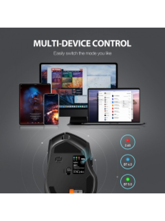 INPHIC DR01 2.4G Wireless Multi-Device Connection Mouse Black
