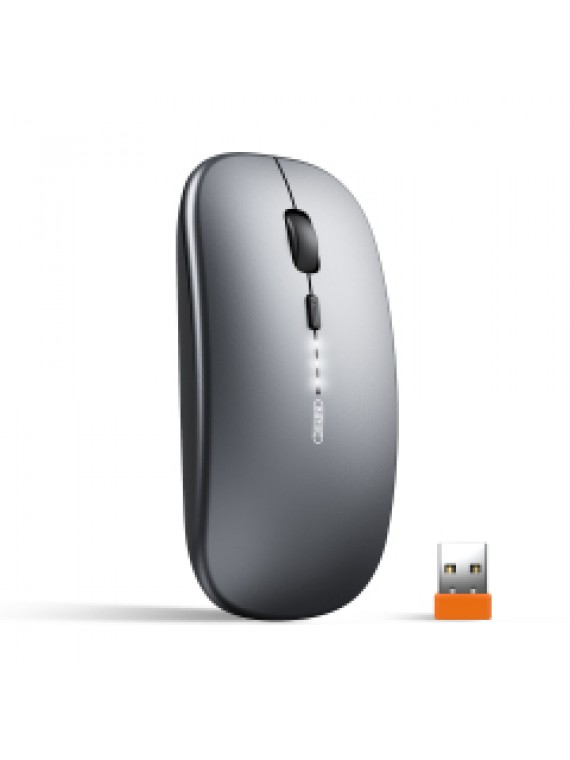 INPHIC M1P Ultra Slim 1600 DPI USB Portable Mouse Wireless Mouse GREY
