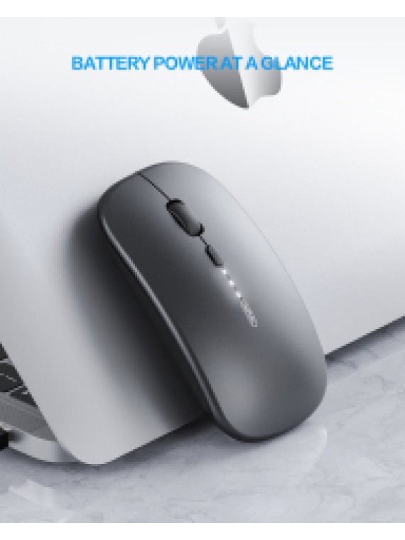 INPHIC M1P Ultra Slim 1600 DPI USB Portable Mouse Wireless Mouse GREY