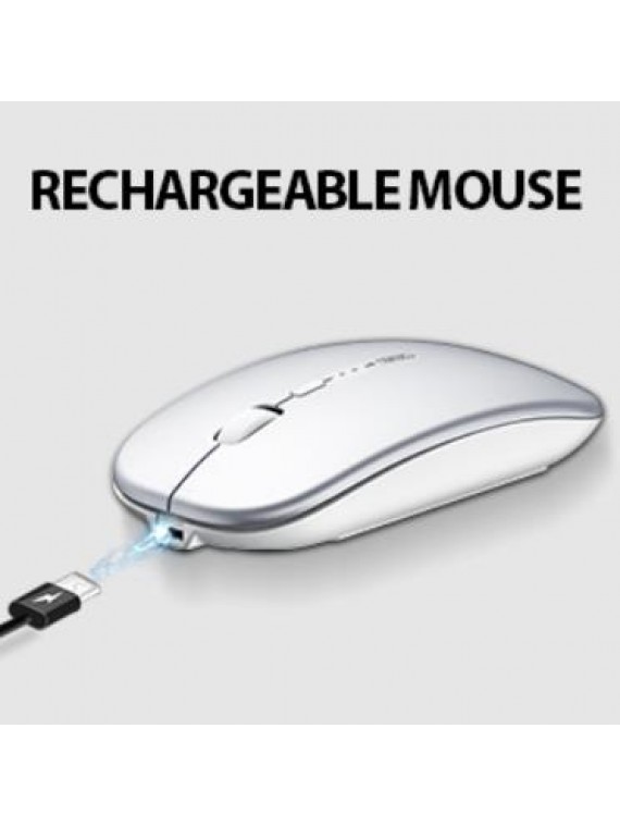 INPHIC M1P Ultra Slim 1600 DPI USB Portable Mouse Wireless Mouse SILVER