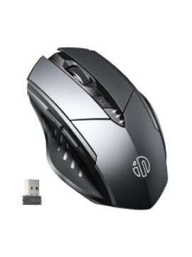 INPHIC M6P Wireless Ergonomic 2.4G Optical PC Laptop Cordless Mouse Grey