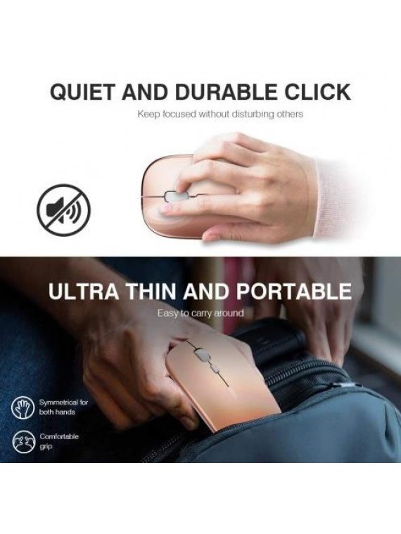 INPHIC PM1 WIRELESS OPTICAL MOUSE GOLD