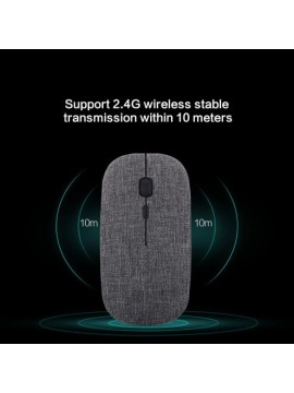 INPHIC PM1 2.4G Wireless Mouse Optical Mouse CLOTH GREY