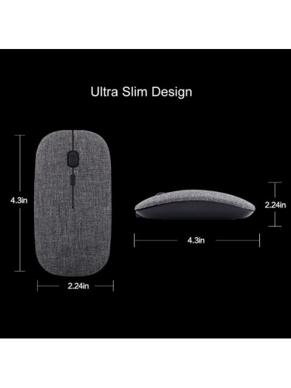 INPHIC PM1 2.4G Wireless Mouse Optical Mouse CLOTH GREY