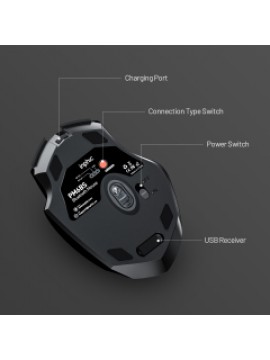 INPHIC PM6BS Multi-Device Wireless Mouse BLACK