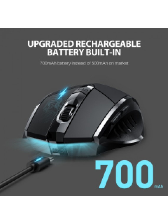 INPHIC PM6BS Multi-Device Wireless Mouse BLACK