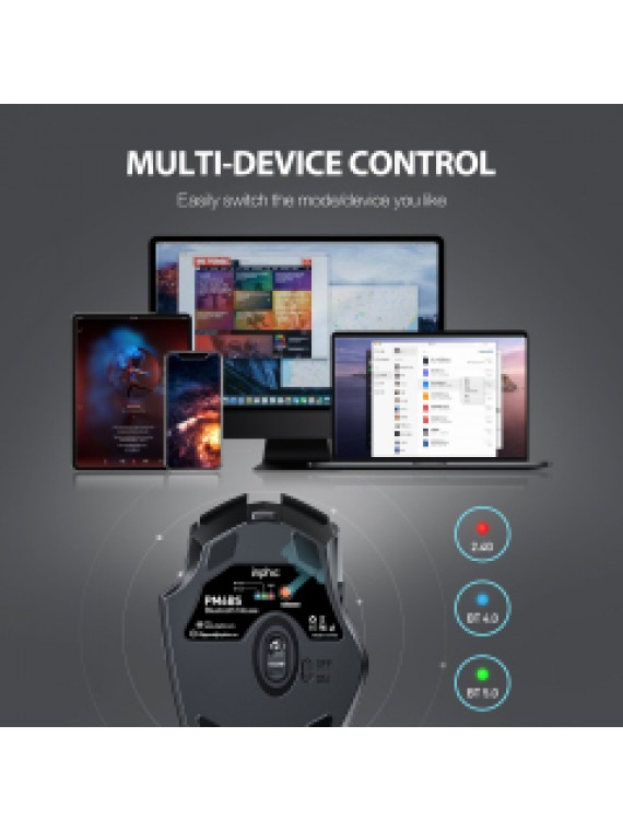 INPHIC PM6BS Multi-Device Wireless Mouse BLACK