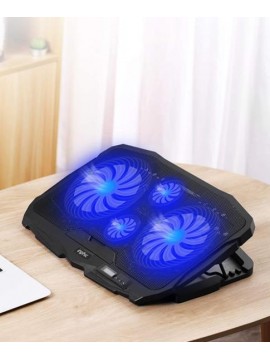  INPHIC R6 Super Quiet Four Fans Laptop COOLER STAND BLACK