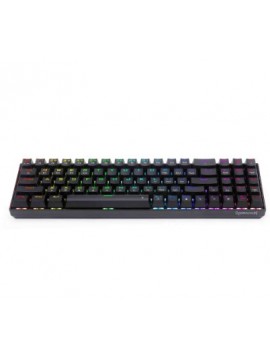 Redragon K627 Pro Mechanical Gaming Keyboard RGB LED Backlit 63 Key Wired/Wireless 2.4G and Bluetooth with Anti-Dust Brown Switches for PC Gamers (Black)