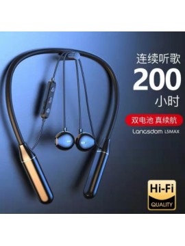 LANGSDOM L5MAX NECK BAND WIRELESS HEADSET BLACK