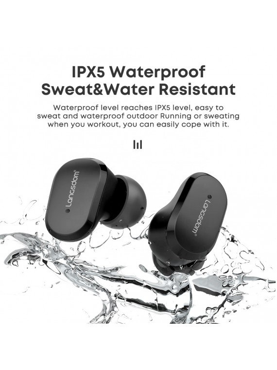 TN33-2 True Wireless Bluetooth Earphones Black