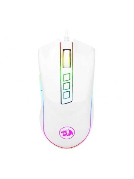 Redragon M711 COBRA Gaming Mouse with 16.8 Million RGB Color Backlit WHITE