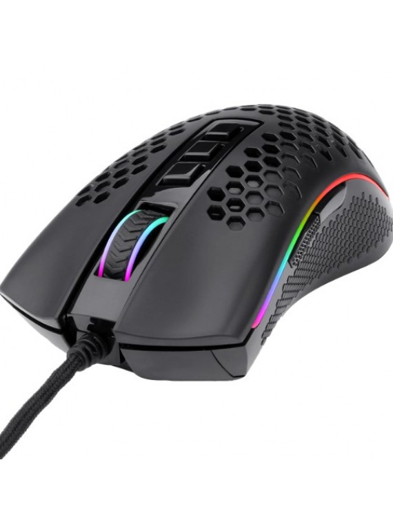 Redragon M808 Storm Lightweight RGB Gaming Mouse, 85g Ultralight Honeycomb Shell BLACK