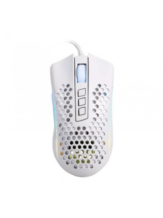 Redragon M808 Storm Lightweight RGB Gaming Mouse, 85g Ultralight Honeycomb Shell WHITE