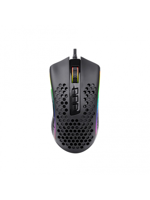 Redragon M808 Storm Lightweight RGB Gaming Mouse, 85g Ultralight Honeycomb Shell BLACK