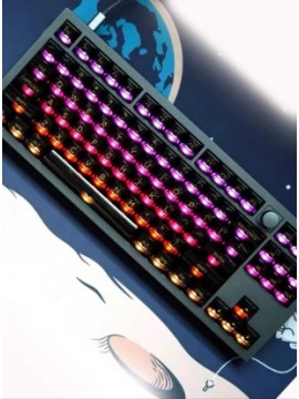 AKKO 155 FULLY TRANSPARENT KEYCAP MECHANICAL KEYBOARD BLACK