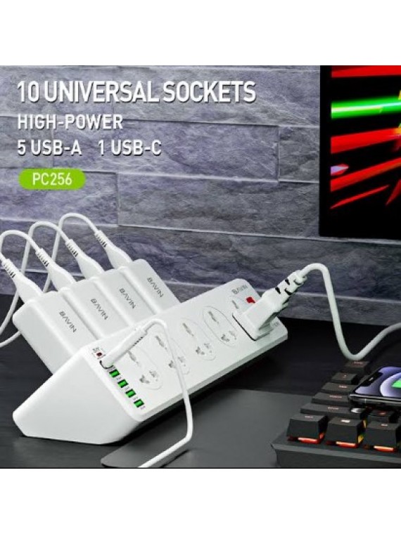 BAVIN UK PLUG SOCKET PC256 WHITE