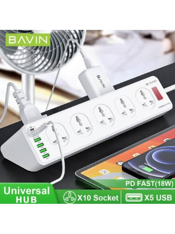 BAVIN UK PLUG SOCKET PC256 WHITE