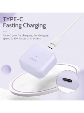 LANGSDOM TN22 SEMI IN EAR MINI BLUETOOTH HEADSET PURPLE