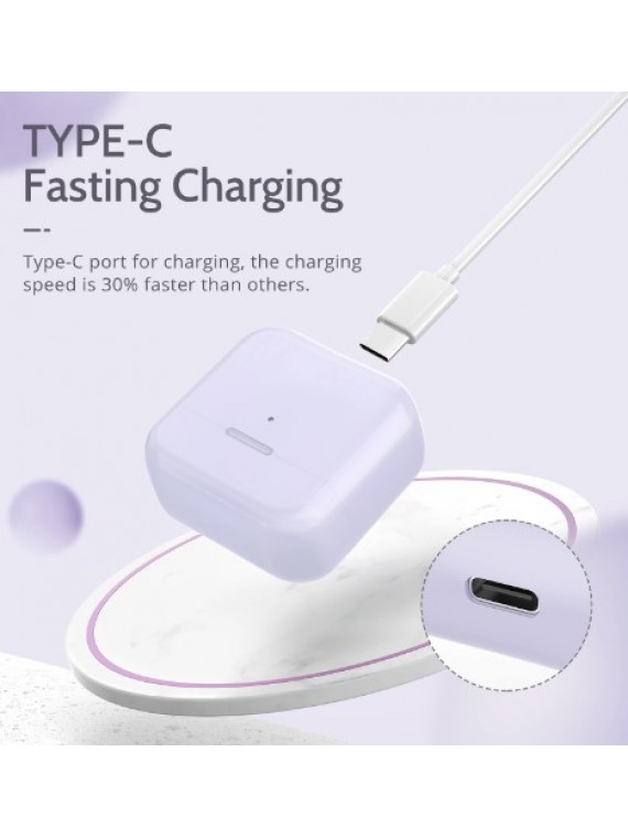LANGSDOM TN22 SEMI IN EAR MINI BLUETOOTH HEADSET PURPLE