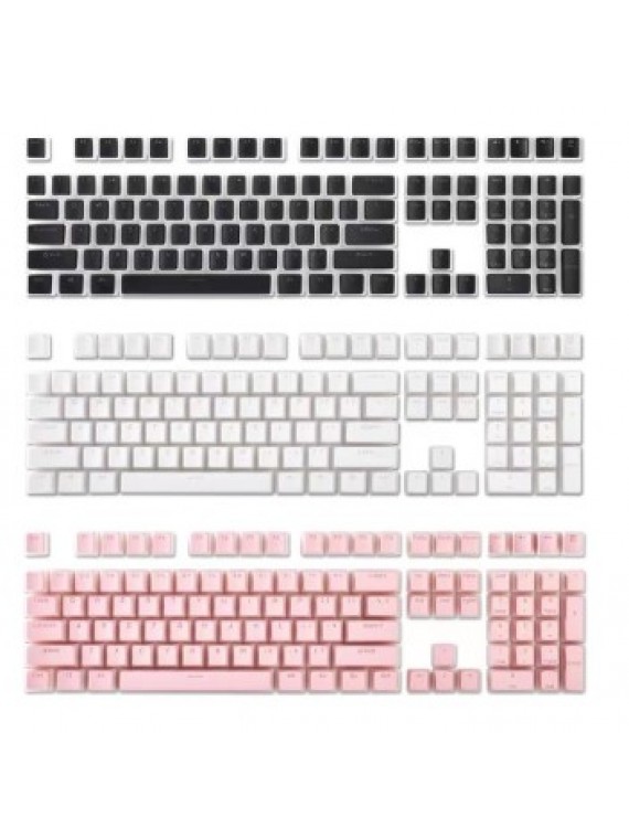 BD-108 DOUBLE SKIN JELLY-LIKE PUDDING MILK KEYCAPS BLACK