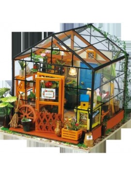 DIY MINIATURE HANDMADE MINI FLOWER HOUSE CLEAR