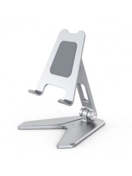 BRP10 PORTABLE FOLDING ALLOY DESKTOP HOLDER SILVER