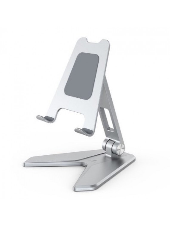 BRP10 PORTABLE FOLDING ALLOY DESKTOP HOLDER SILVER
