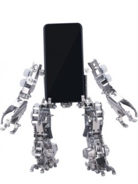 DIY Full Metal Assembly Mechanical Forklift Warrior V Mobile Phone Bracket