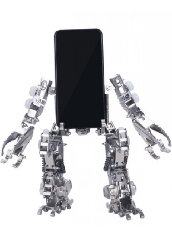 DIY Full Metal Assembly Mechanical Forklift Warrior V Mobile Phone Bracket