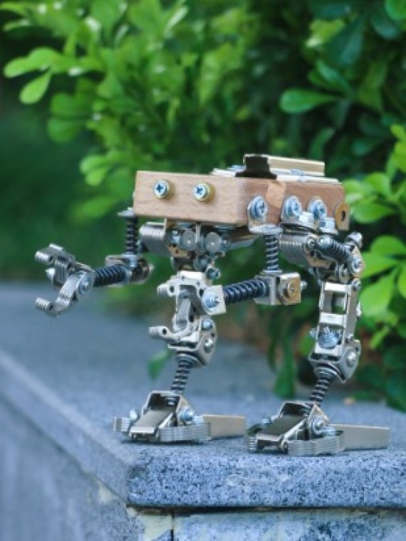 DIY Full Metal Assembly Mechanical Infantry Mobile Phone Bracket