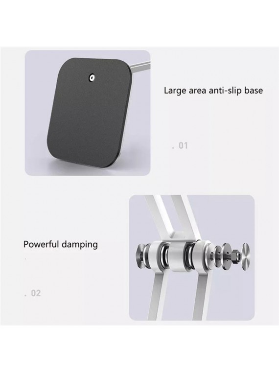 X27 IPAD ADJUSTABLE DESKTOP BRACKET SILVER