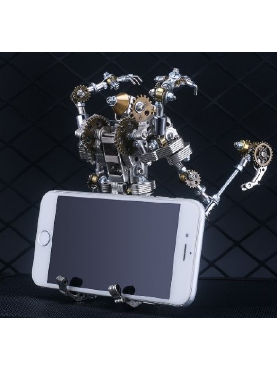 DIY Full Metal Assembly Mechanical Four-Claw Mobile Phone Bracket