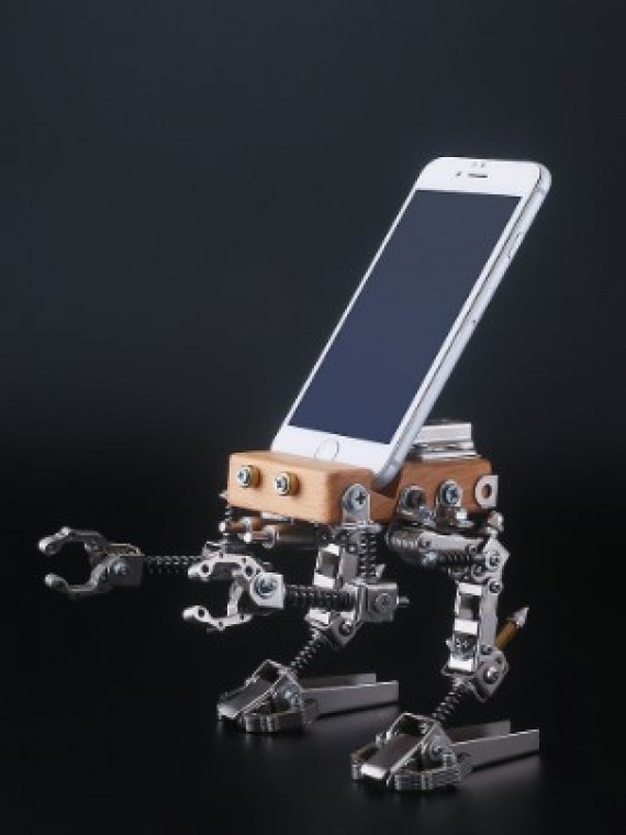 DIY Full Metal Assembly Mechanical Infantry Mobile Phone Bracket