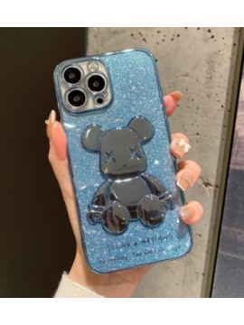 IP14 SERIES MOBILE PHONE CASE IPC-14 GLITTER BEAR BLUE